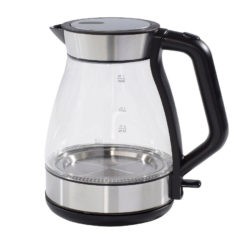 Daewoo Aqua 1.7L Stainless Steel and Glass Kettle